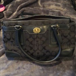 Authentic black coach bag